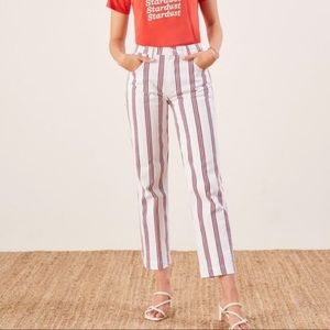 Reformation striped jeans